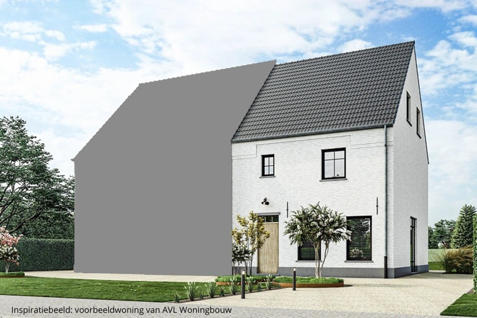 Inspiratiebeeld van een nieuwbouwwoning van AVL Woningbouw