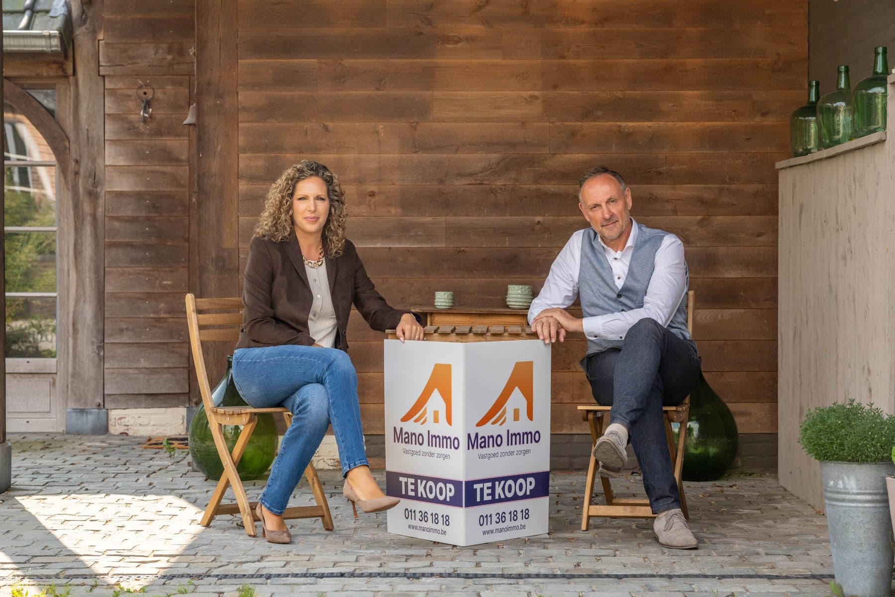 Tiziana Di Piazza en Hans Naets van Mano Immo